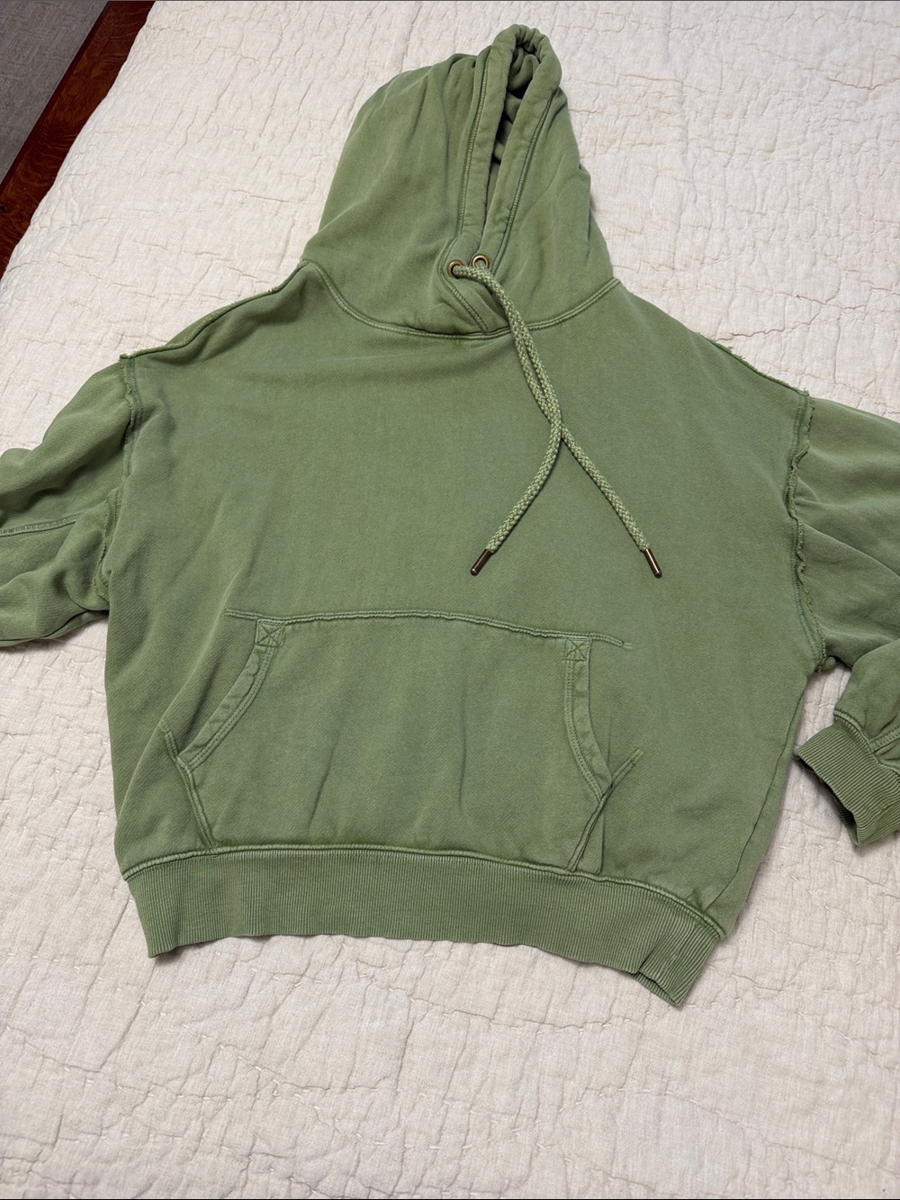 We The Free Olive Green Pullover Hoodie
